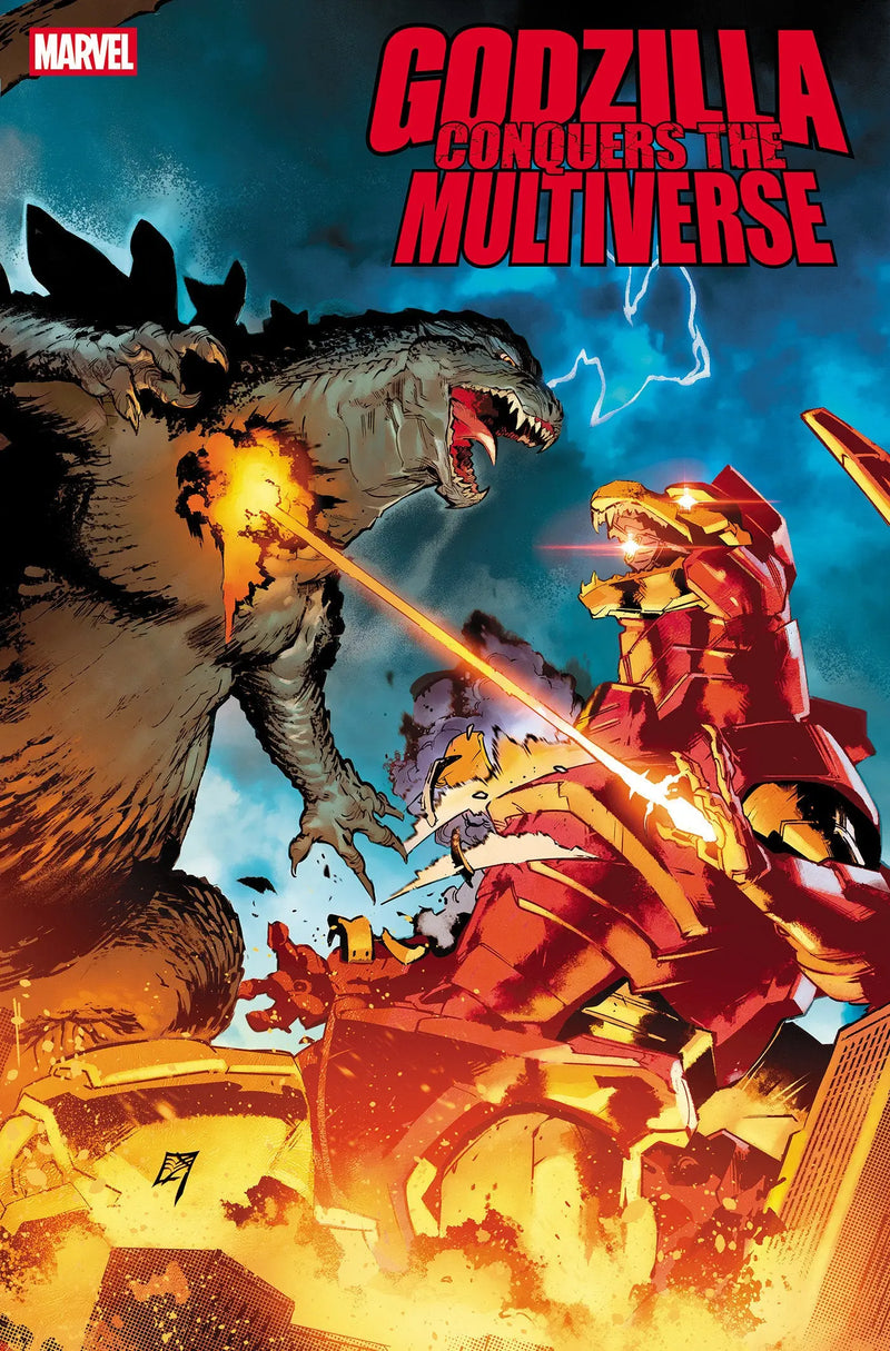 Godzilla Conquers The Multiverse #2 C.F. Villa Heisei vs Marvel Variant Marvel Comics
