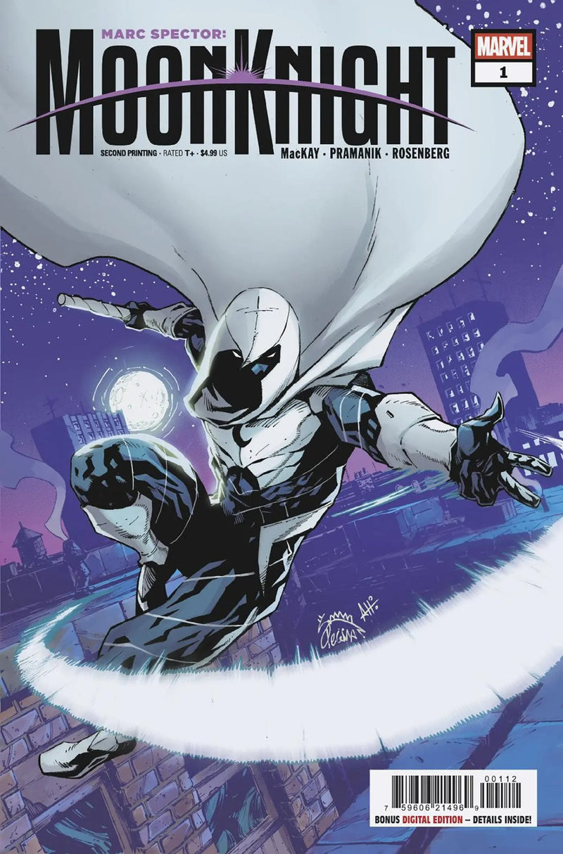Marc Spector: Moon Knight #1 Ryan Stegman 2nd Printing Variant Marvel Comics