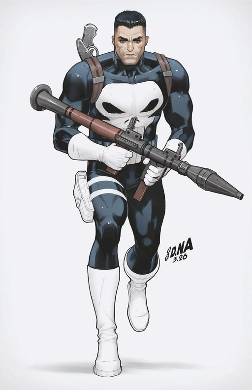 Punisher #3 David Nakayama Color Block White Full Art Variant Marvel Comics
