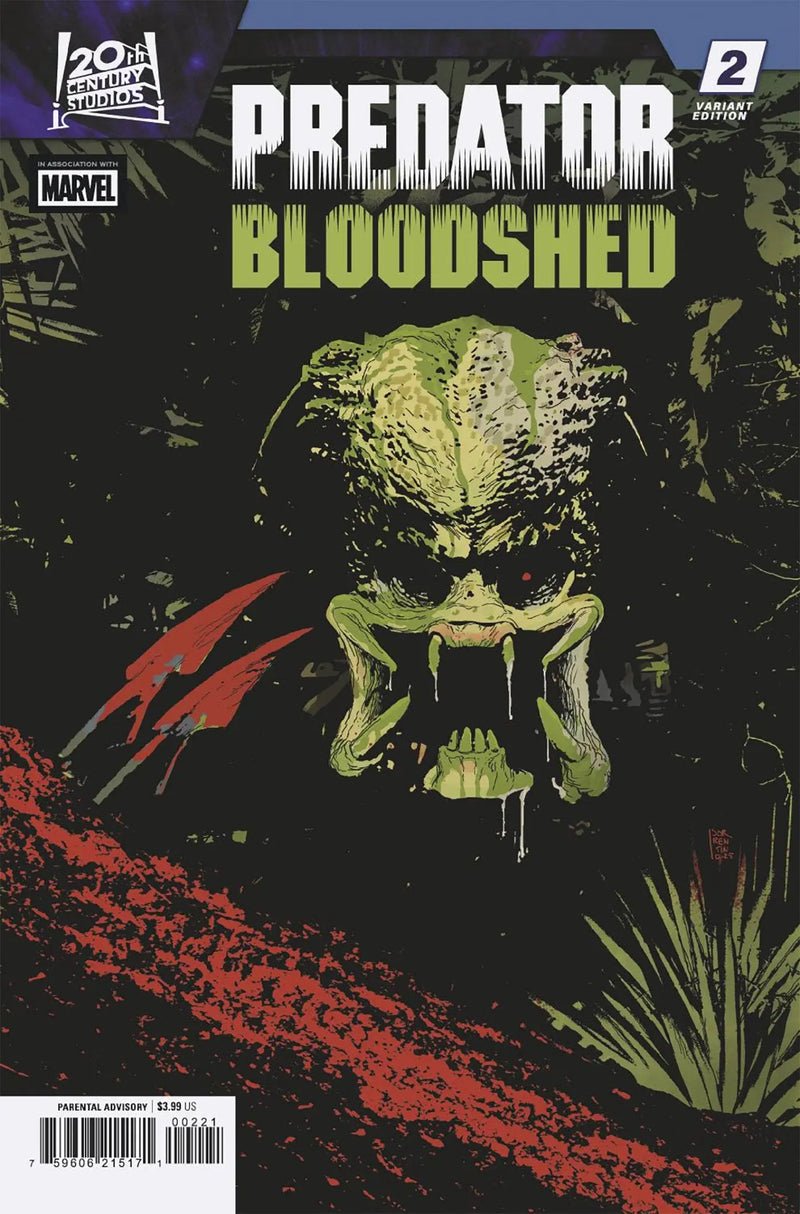 Predator: Bloodshed #2 Andrea Sorrentino Variant Marvel Comics