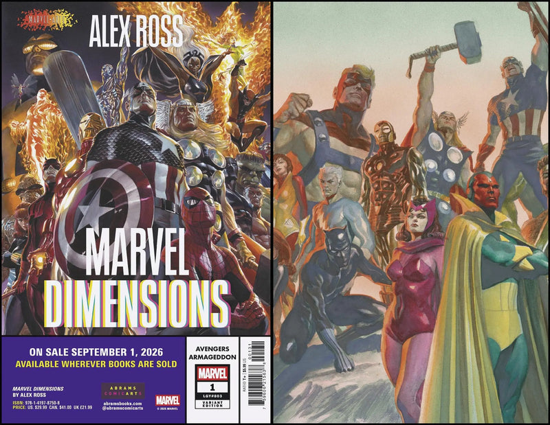 Avengers: Armageddon #1 Alex Ross Marvel Dimensions Variant Marvel Comics