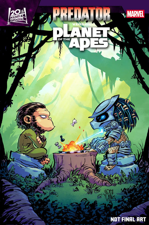 Predator vs. The Planet Of The Apes #1 Skottie Young Variant Marvel Comics