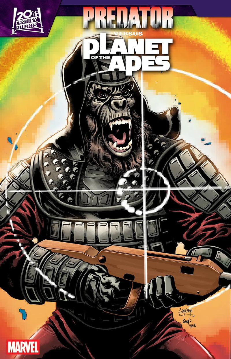Predator vs. The Planet Of The Apes #2 Chris Campana Movie Poster Homage Variant Marvel Comics