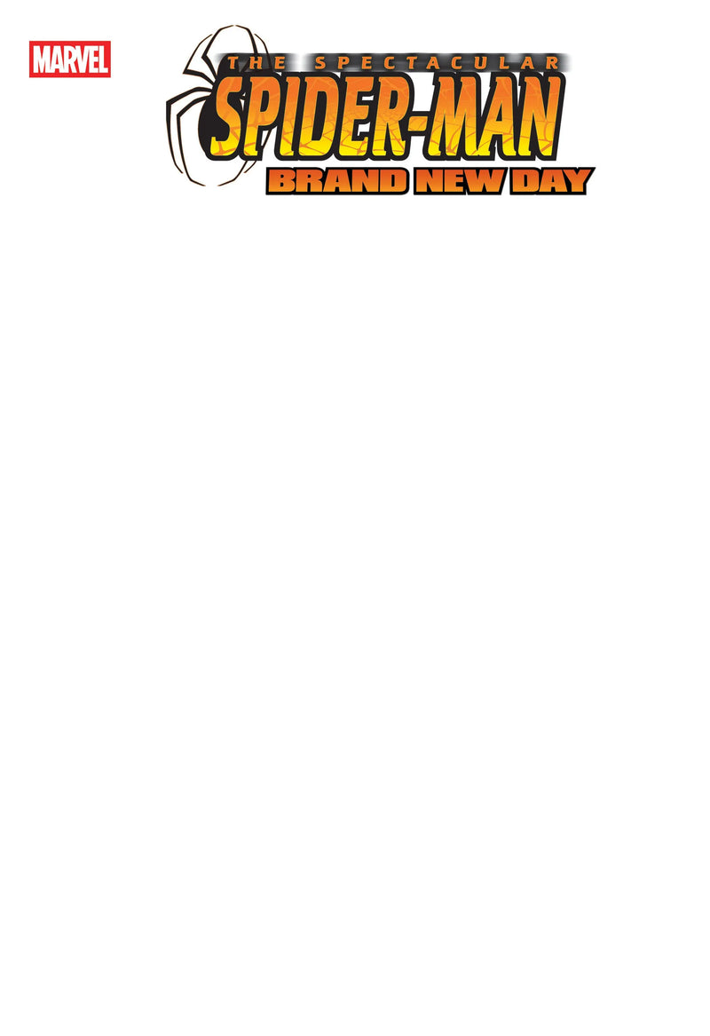 Spectacular Spider-Man: Brand New Day #1 Blank Cover Variant Marvel Comics