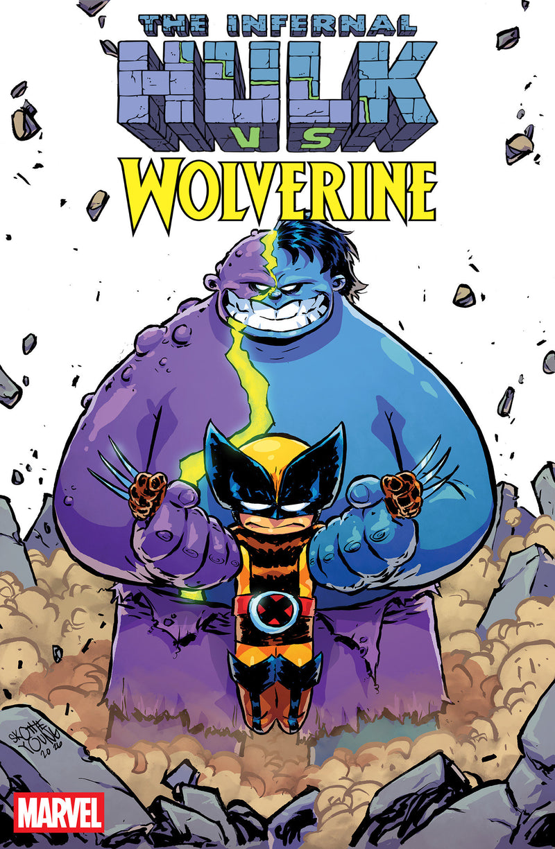 Infernal Hulk vs. Wolverine #1 Skottie Young Variant