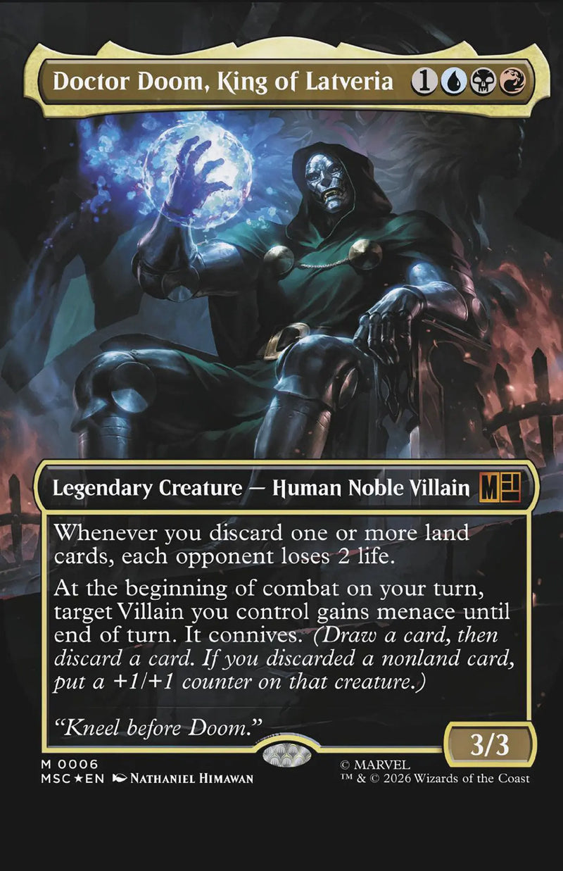 Doomquest #2 Classified Artist Magic: The Gathering Variant Marvel Comics