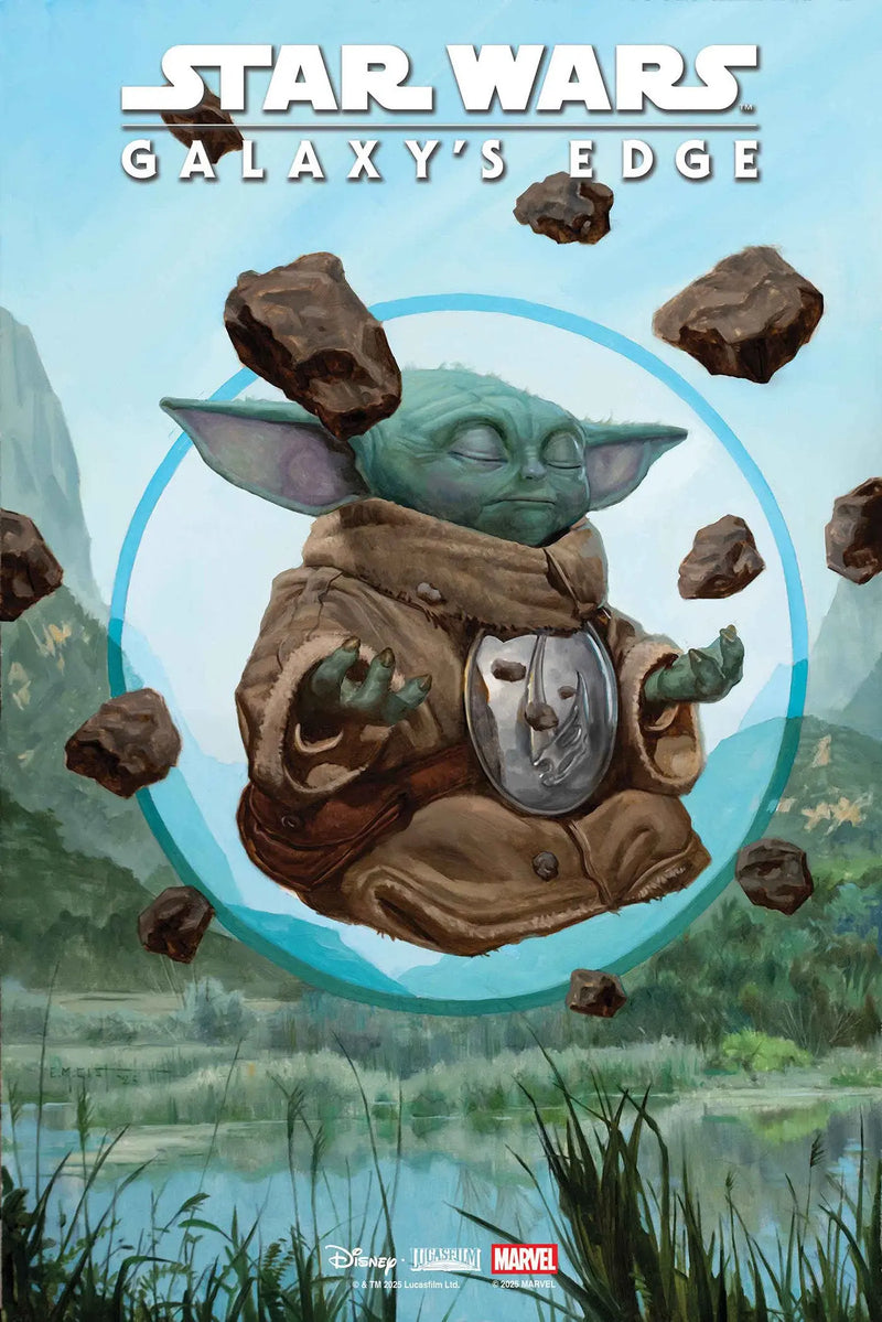 Star Wars: Galaxy's Edge   Echoes Of The Empire #1 E.M. Gist Mandalorian & Grogu Variant Marvel Comics