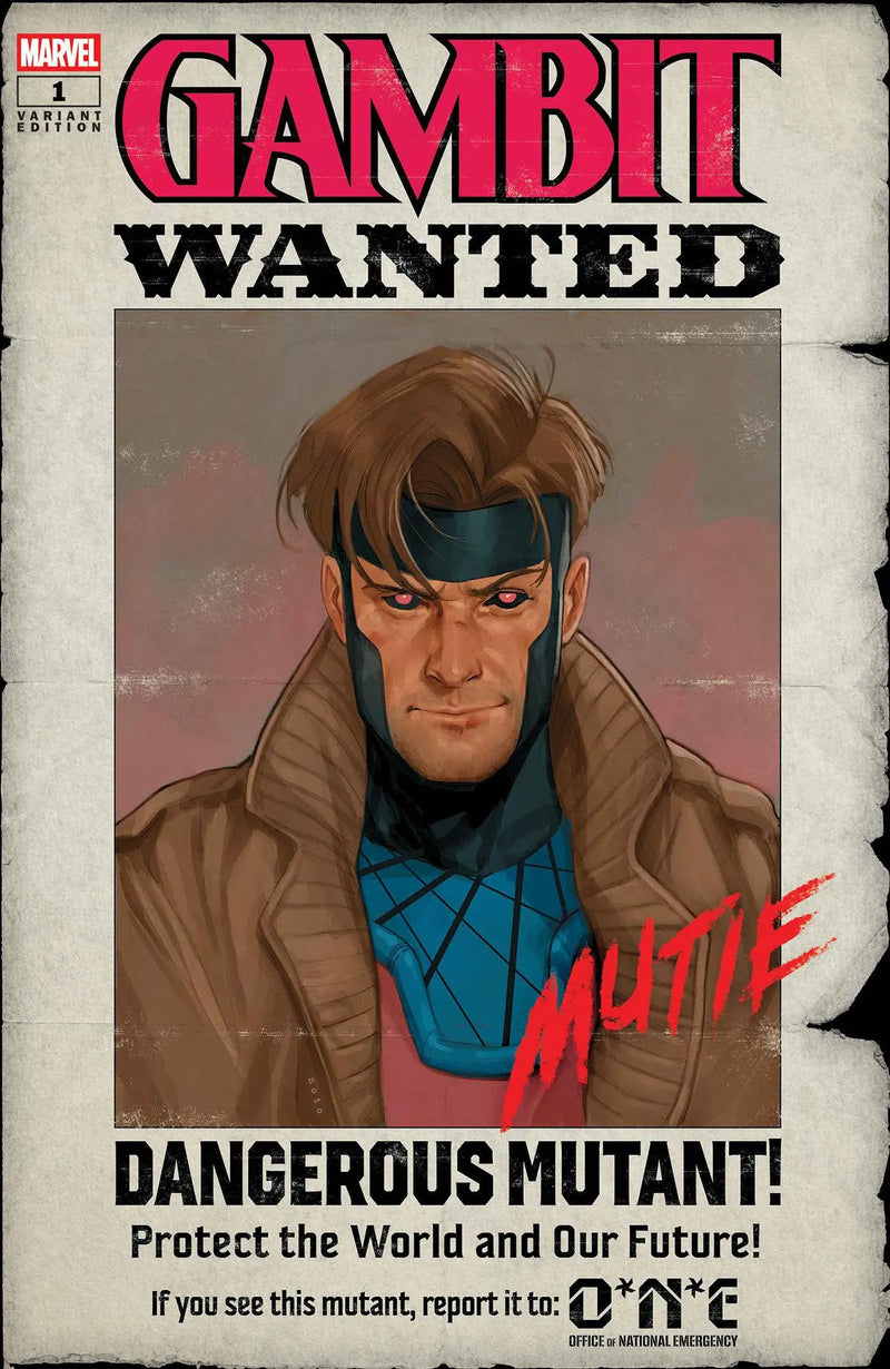 Gambit: Wanted #1 Phil Noto Wanted Variant B Marvel Comics