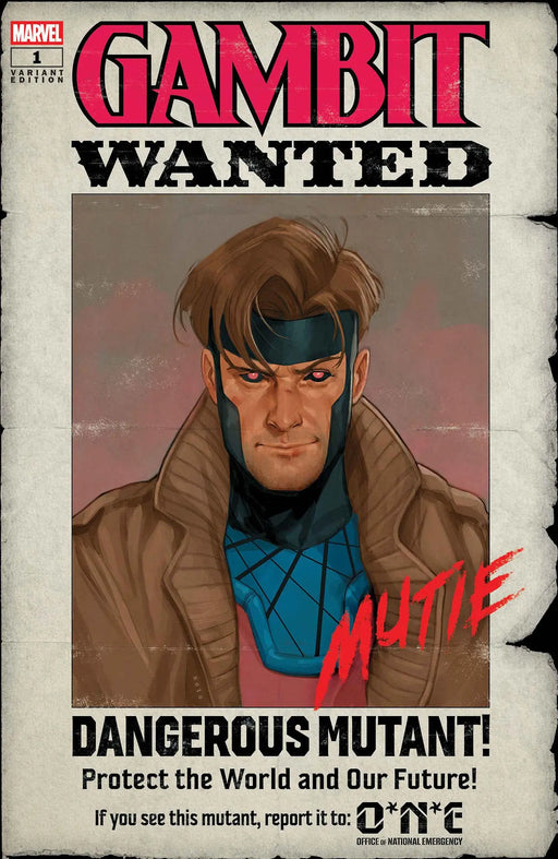Gambit: Wanted #1 Phil Noto Wanted Variant B Marvel Comics