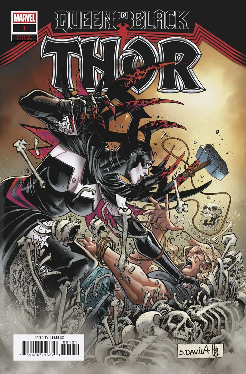 Queen In Black: Thor #1 Sergio Davila Variant [Qib] Marvel Comics
