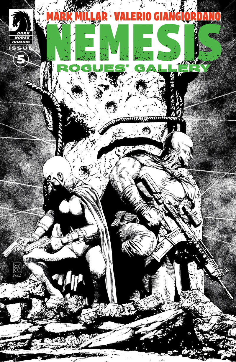 Nemesis: Rogues' Gallery #5 (Cover B) (Black & White) (Valerio Giangiordano) Dark Horse