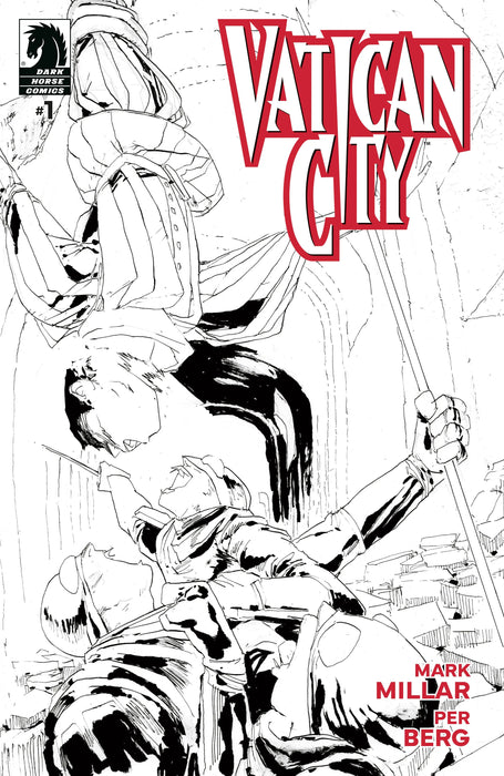 Vatican City #1 (Cover B) (Black & White) (Per Berg) Dark Horse