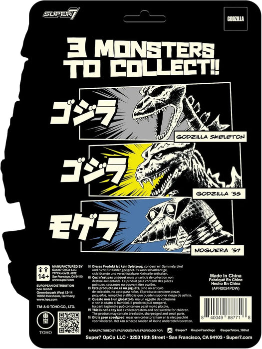 Super7 Toho Moguera '57 (Glow in The Dark) Reaction Figure - 3.75" Toho Godzilla Action Figure Classic Monster Movie Collectibles and Retro Toys
