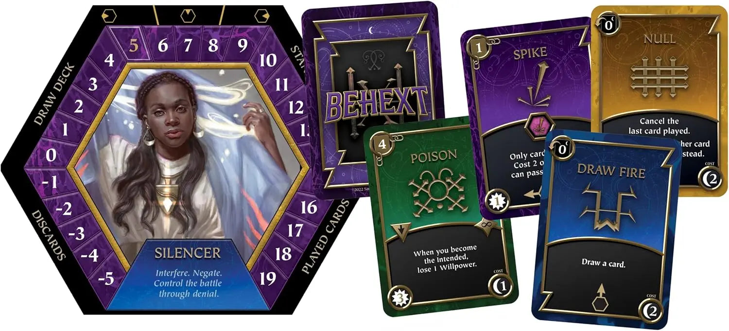 Behext: Unique Deck Building Game with Hexes and Curses