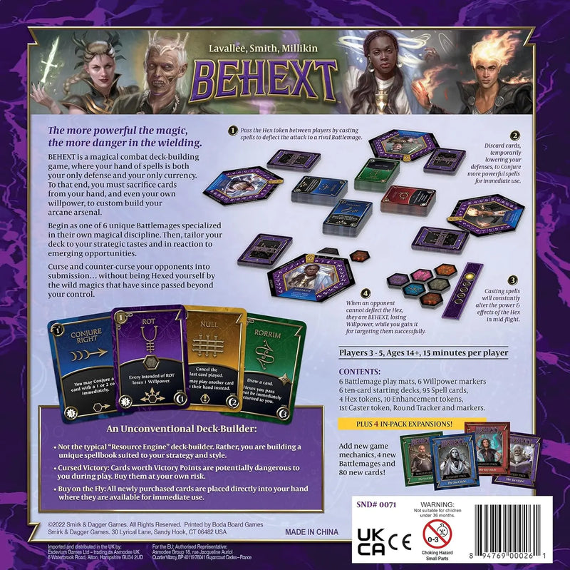 Behext: Unique Deck Building Game with Hexes and Curses Smirk & Dagger Games