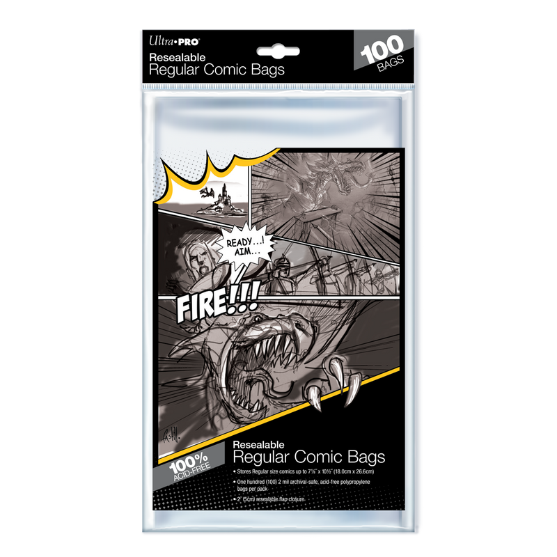 Regular Size Resealable Comic Bags (100ct)