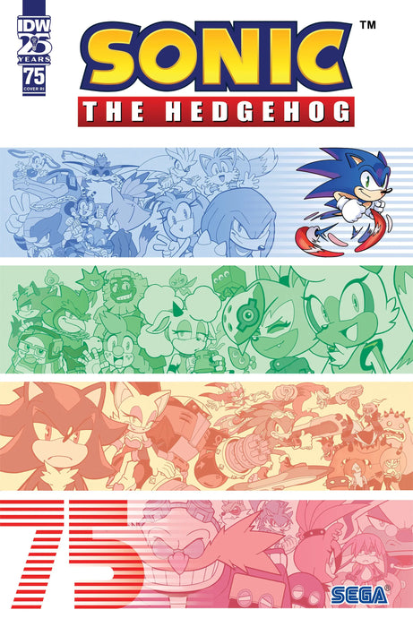 Sonic The Hedgehog #75 Variant Ri (25) (Yardley) IDW Publishing