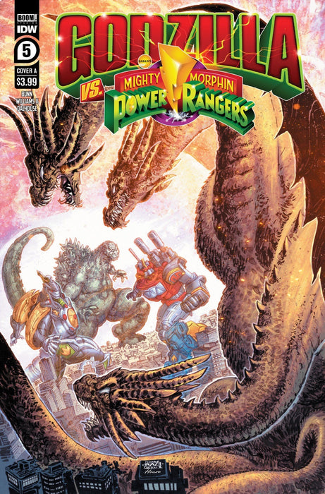 Godzilla Vs. The Mighty Morphin Power Rangers #5 Variant A Williams Ii