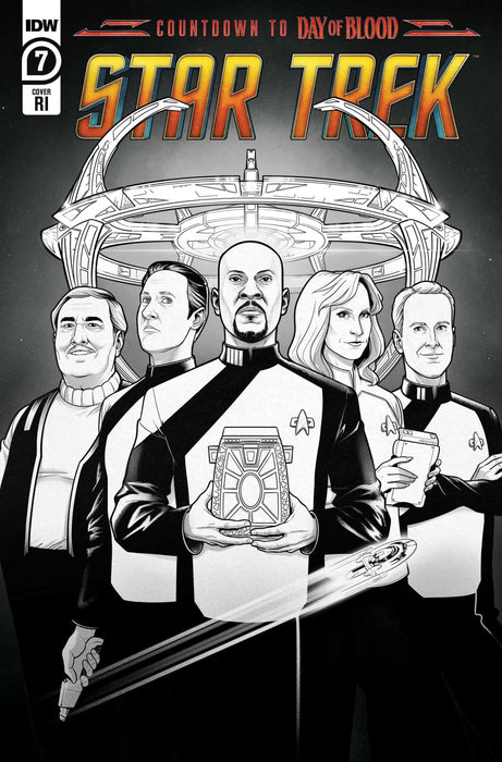 Star Trek #7 Variant Ri 10 Feehan B&W