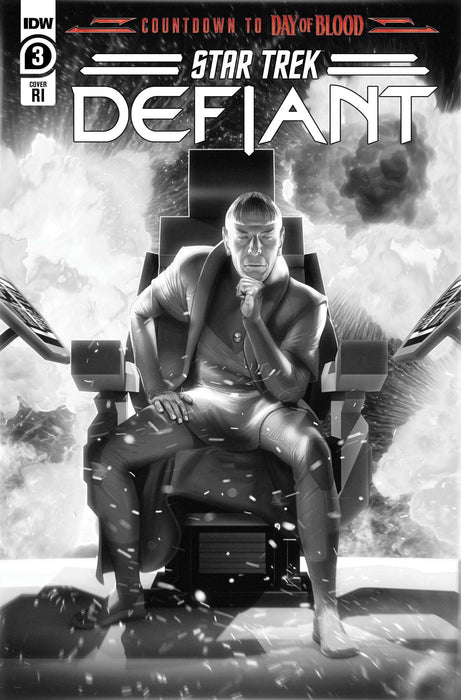 Star Trek: Defiant #3 Variant Ri 10 Unzueta B&W