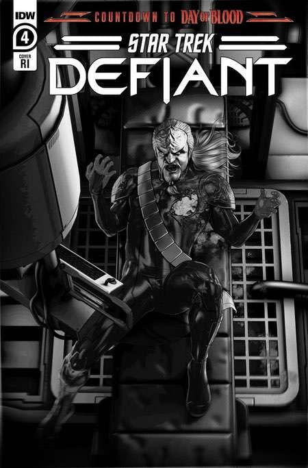 Star Trek: Defiant #4 Variant Ri 10 Unzueta B&W