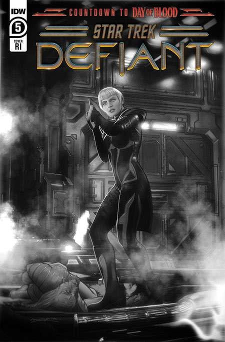 Star Trek: Defiant #5 Variant RI 10 Unzueta B&W 1:10