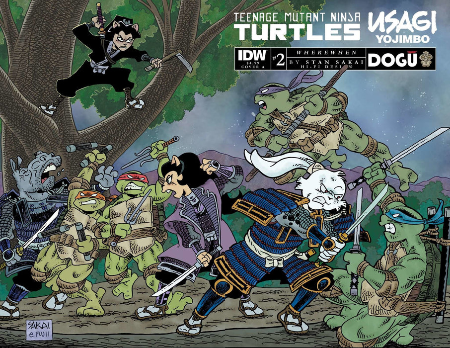 Teenage Mutant Ninja Turtles/Usagi Yojimbo: Wherewhen #2 Cover A Sakai