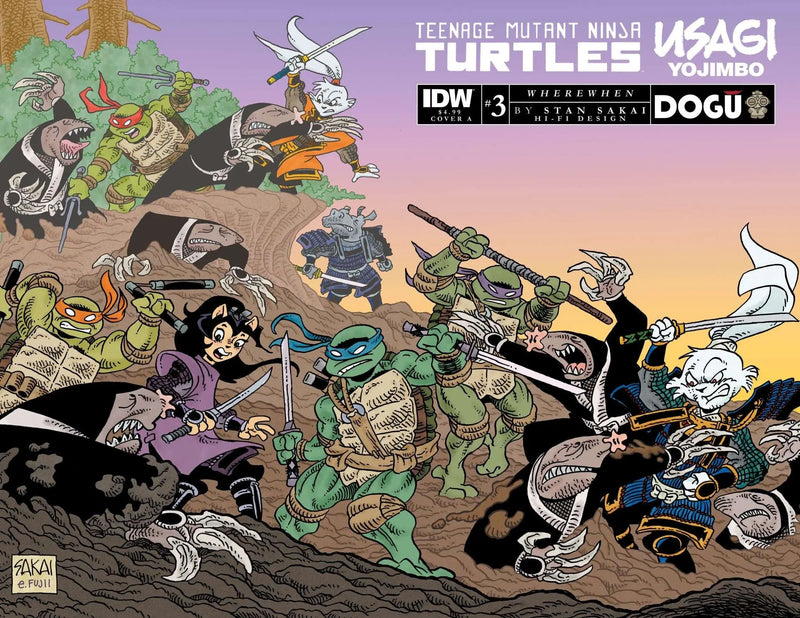 Teenage Mutant Ninja Turtles/Usagi Yojimbo: Wherewhen #3 Cover A Sakai