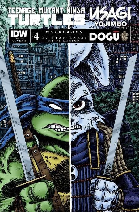 Teenage Mutant Ninja Turtles/Usagi Yojimbo: Wherewhen #4 Variant B Eastman & Laird