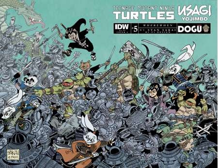 Teenage Mutant Ninja Turtles/Usagi Yojimbo: Wherewhen #5 Cover A Sakai