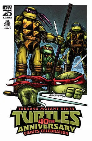 Teenage Mutant Ninja Turtles: 40th Anniversary Comics Celebration Cover A (Laird & Eastman) IDW Publishing