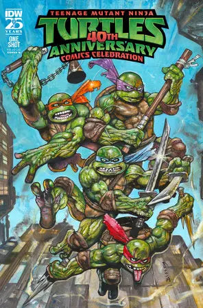 Teenage Mutant Ninja Turtles: 40th Anniversary Comics Celebration Variant B (Bisley) IDW Publishing