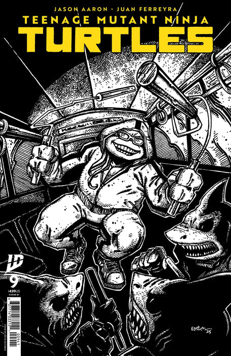 Teenage Mutant Ninja Turtles 2024 #9 10 Copy Eastman Black & White IDW Publishing