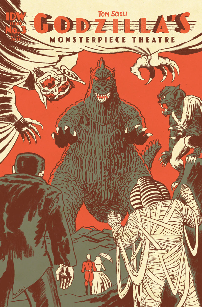 Godzilla’S Monsterpiece Theatre #3 Cover A (Scioli) IDW Publishing