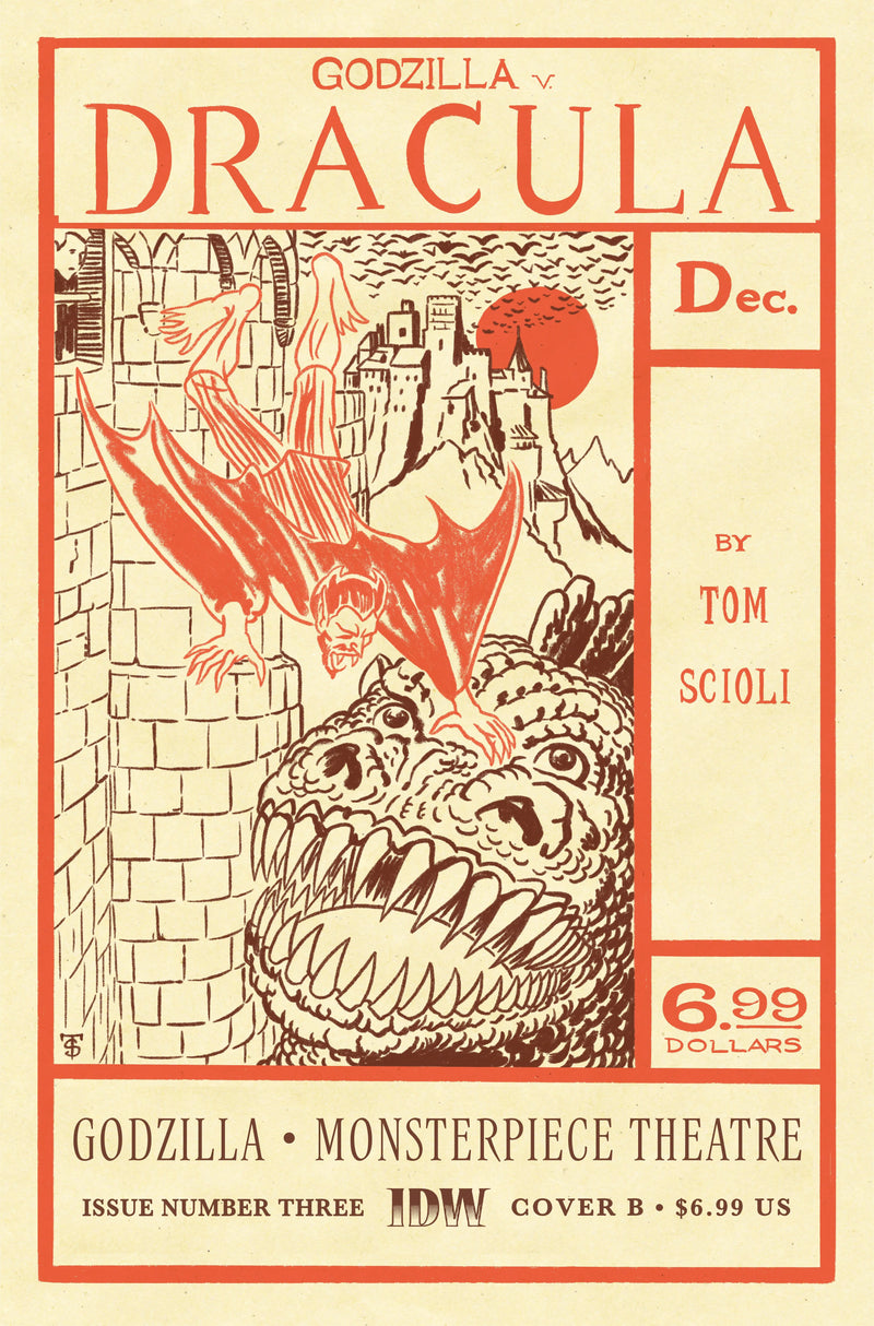 Godzilla’S Monsterpiece Theatre #3 Variant B (Scioli) IDW Publishing