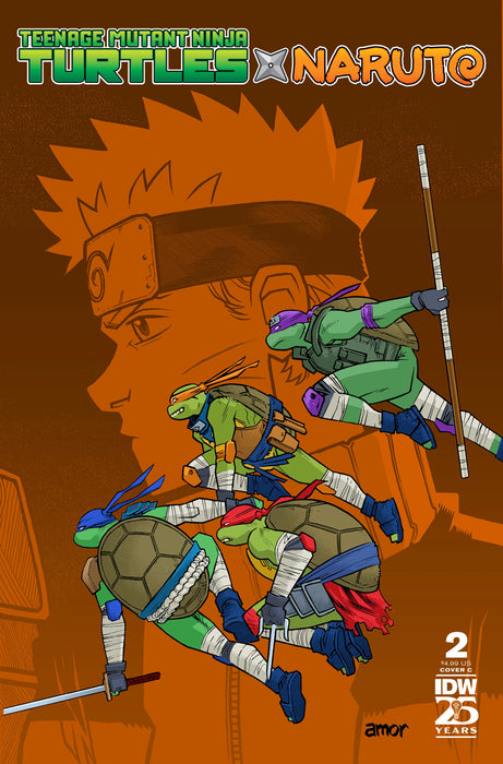Teenage Mutant Ninja Turtles X Naruto #2 Variant C (Amor) IDW Publishing