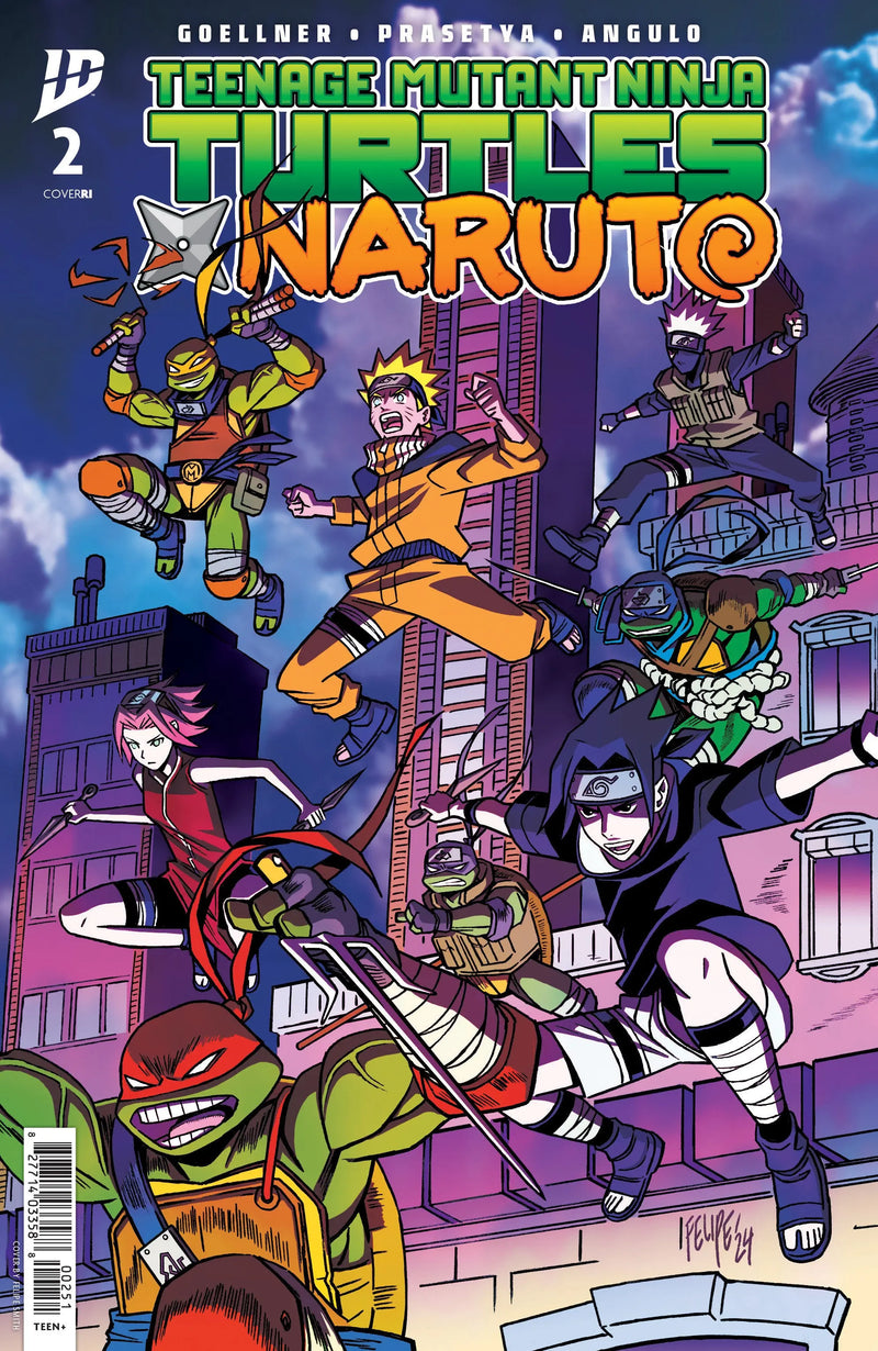 Teenage Mutant Ninja Turtles X Naruto #2 Variant Ri (25) (Smith) IDW Publishing