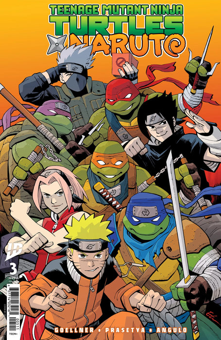 Teenage Mutant Ninja Turtles X Naruto #3 Variant D (Young) IDW Publishing