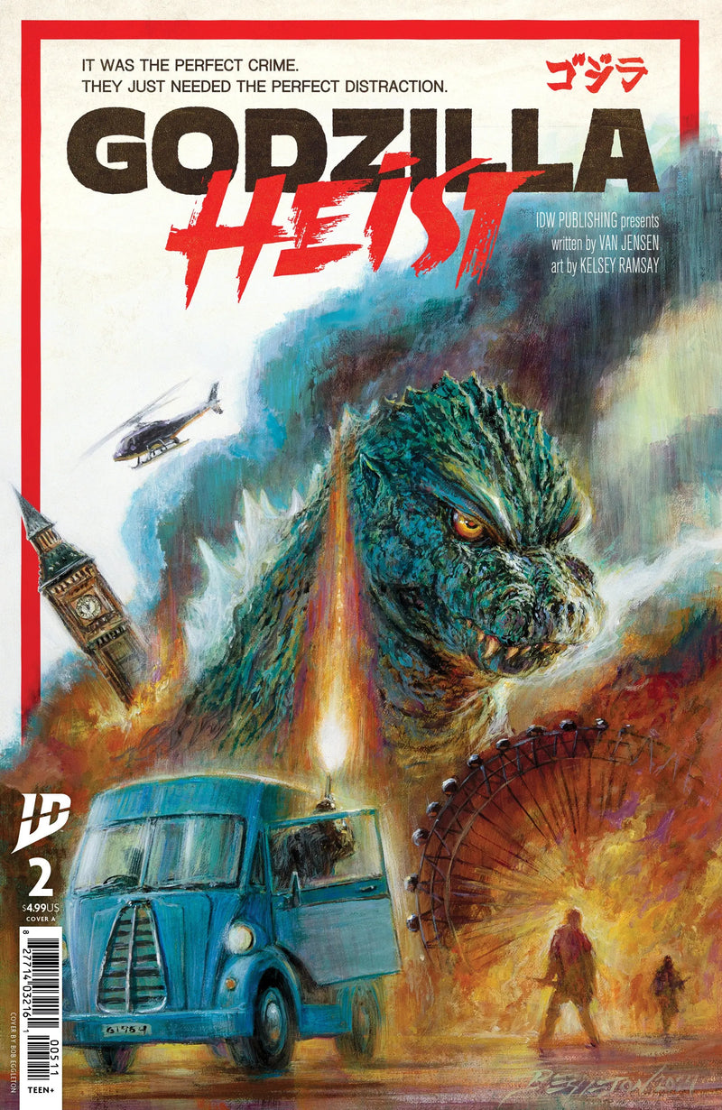 Godzilla: Heist #2 Cover A (Eggleton) IDW Publishing