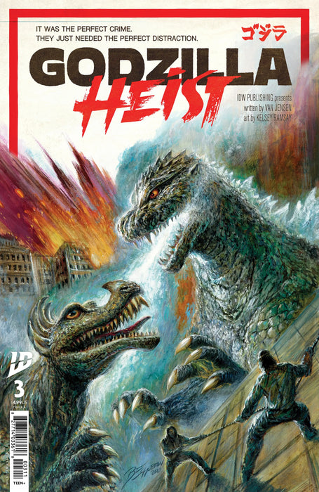 Godzilla: Heist #3 Cover A (Eggleton) IDW Publishing