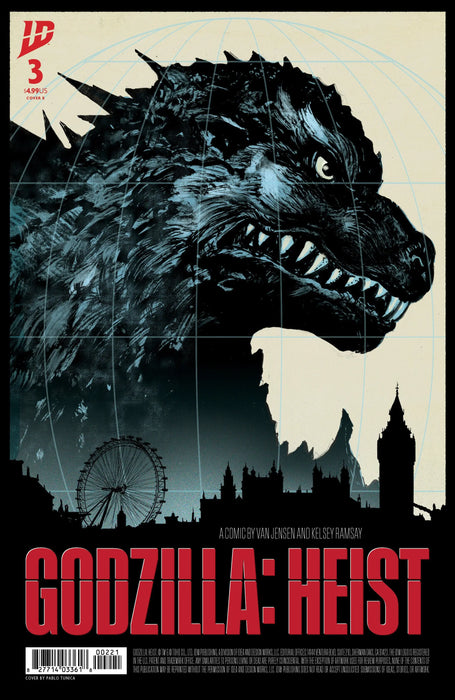 Godzilla: Heist #3 Variant B (Tunica Movie Poster Variant) IDW Publishing