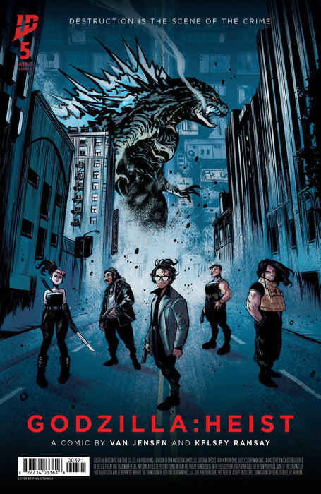 Godzilla: Heist #5 Variant B (Tunica Movie Poster Variant) IDW Publishing