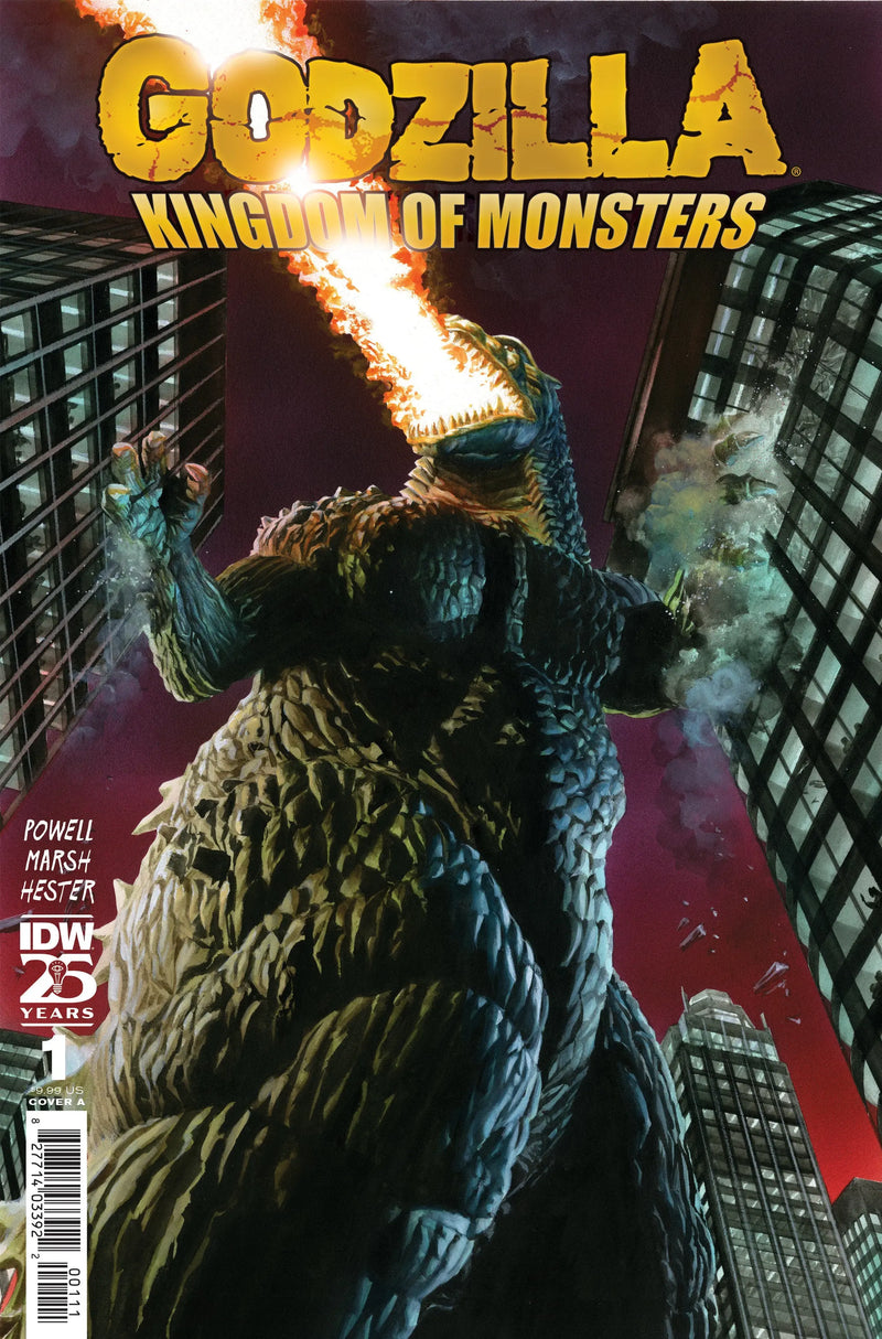 Godzilla 70th Anniversary Foil Classics: Godzilla Kingdom Of Monsters #1 Cover A (Ross) IDW Publishing