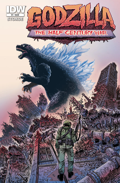 Godzilla 70th Anniversary Foil Classics: Godzilla: The Half-Century War #1 Cover A (Stokoe) IDW Publishing