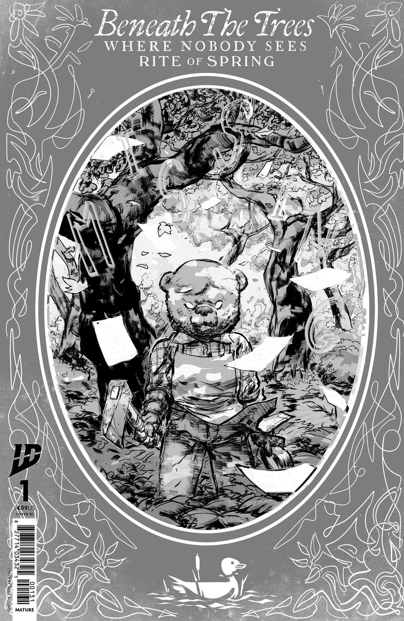 Beneath The Trees Where Nobody Sees: Rite Of Spring #1 Variant Ri (50) (Rossmo Storybook Variant Black & White) IDW Publishing