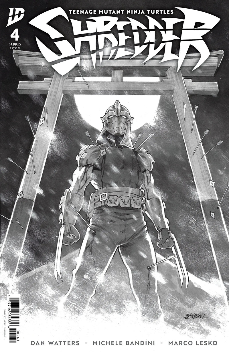 Teenage Mutant Ninja Turtles: Shredder #4 Variant Ri (10) (Bandini Black & White) IDW Publishing