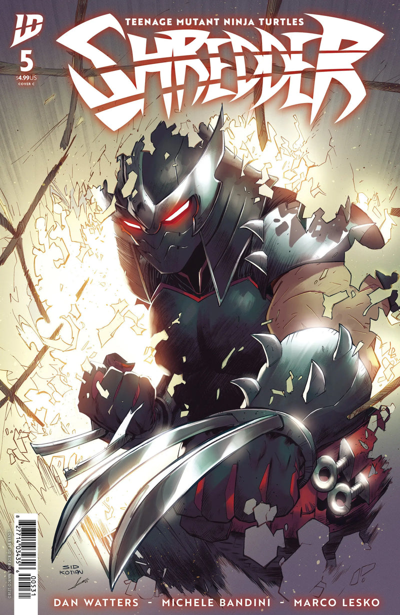 Teenage Mutant Ninja Turtles: Shredder #5 Variant C (Kotian) IDW Publishing
