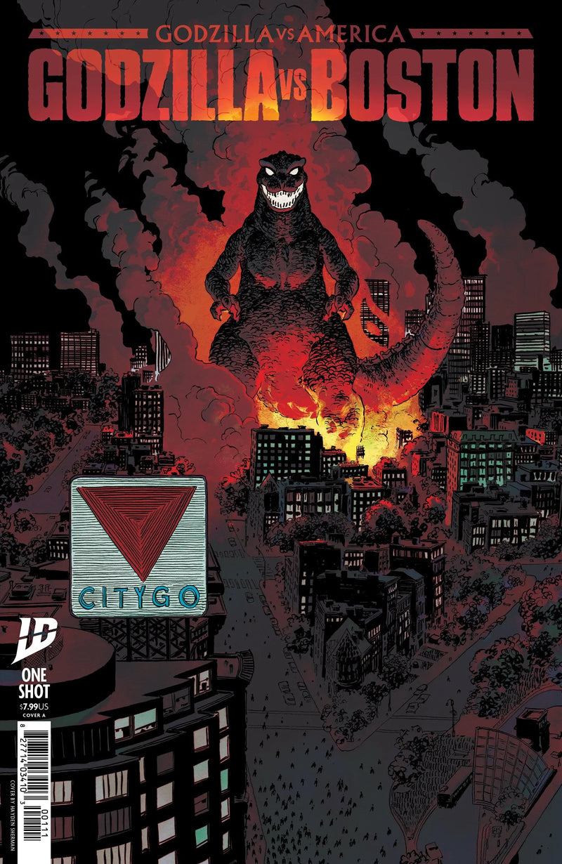 Godzilla vs. America: Boston Cover A (Sherman) IDW Publishing