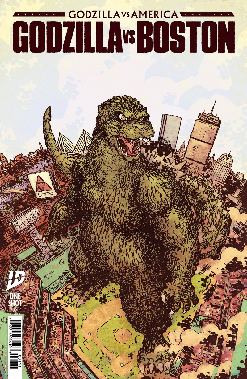 Godzilla vs. America: Boston Variant B (Lonergan) IDW Publishing