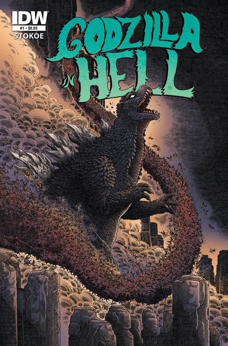 Godzilla 70th Anniversary Foil Classics: Godzilla In Hell #1 Cover A (Stokoe) IDW Publishing